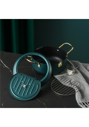 Suntek Magideal Derin Kızartma Tenceresi Japon Tempura Fritöz Tava 20cm-yeşil