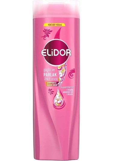 Elidor Güçlü Ve Parlak 2si1 Arada Şampuan ve Saç Bakım Krem 400 ML