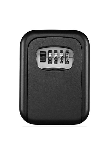 Yunboo Alüminyum Anahtar Saklama Kutusu, 4 Basamaklı Kombinasyonlu, Ev/ofis Güvenlik, Siyah, Yüksek Dayanıklılık - Ks017 Diğer