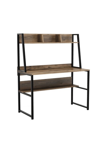 Yesst Momento 120 Cm Raflı Çalışma Masası (451035169) Ceviz