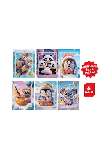 Playever Sticker Puzzle - Uykucular, Çıkartmalı Yapboz Etkinlik Kitabı