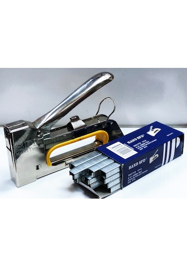 Sft Hand Mekanik Zımba Tabancası 4 - 8 MM + 1000 Adet Zımba Teli