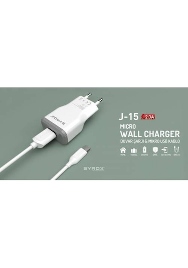 Casper Vıa E3 Syrox J15 2.0A Micro Usb Şarj Aleti