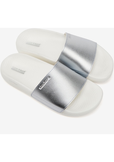 Skechers Hyper Slide - Shine On Kadın Gri Terlik 140431 Sıl Gri