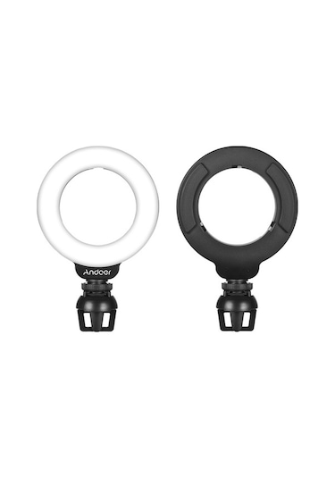 Pazly 4 Led Yüzük Işığı 3200k-6500k 11 Seviye Parlaklık Usb Beslemeli Soğuk Ayaklı Klemeli Montajlı Siyah Siyah