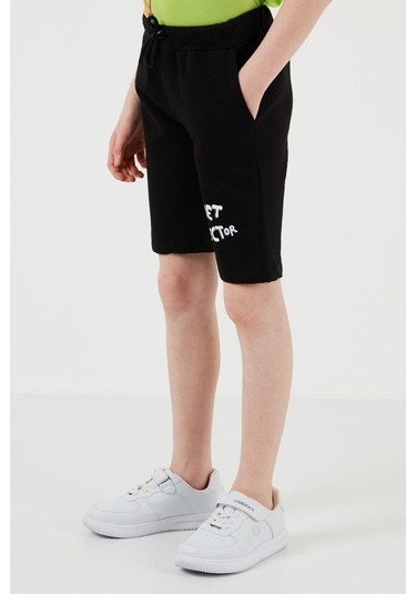 Lela Pamuklu Regular Fit Bisiklet Yaka Şortlu Alt-Üst Erkek Çocuk Takım 6212009 Fistik