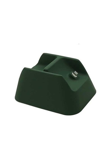 Tongxida Airpods Max İçin Silikon Şarj Edici Masaüstü Standı - Siyahımsı Yeşil Siyah