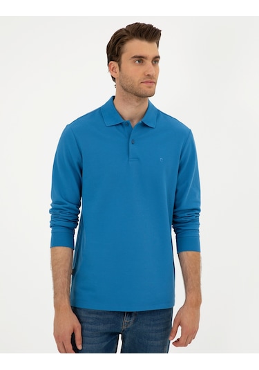 Pierre Cardin Erkek İndigo Sweatshirt 50294438-vr028 İndigo