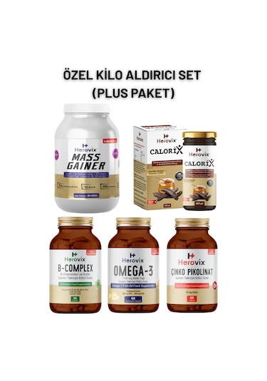 Herovix Özel Kilo Almaya Destek Seti - Plus Paket