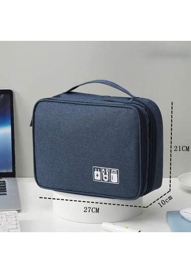Homyl Dijital Elektronik Aksesuarlar Organizatör Taşıma Lacivert