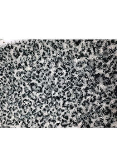 Pullu Zebra Desen Peluş Kumaş ,üst Giyim, Dekor,runner Kumaşı Beyaz - Siyah