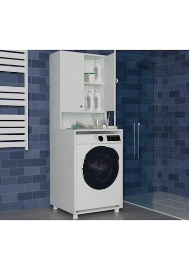 Fair Çamaşır Makine Dolabı Beyaz Afm110 Beyaz