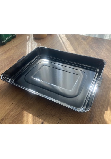 Emaye Kaplı Fırın Tepsisi Siyah