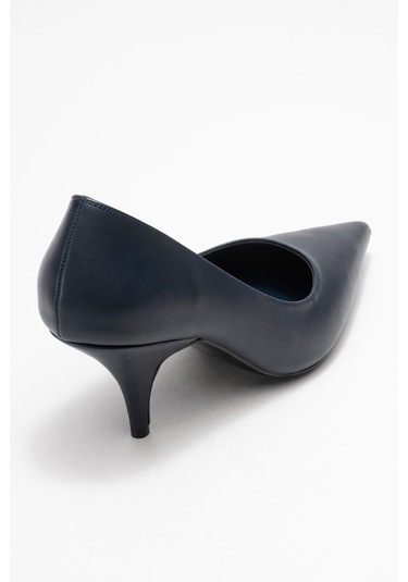 Marcus Lacivert Cilt Kadın Topuklu Ayakkabı Lacivert Cilt