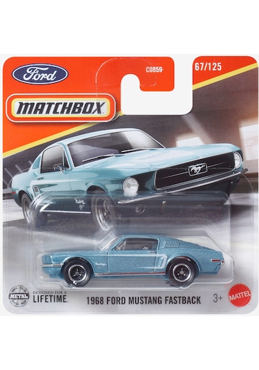 Matchbox 1968 Ford Mustang Fastback Araba Turkuaz