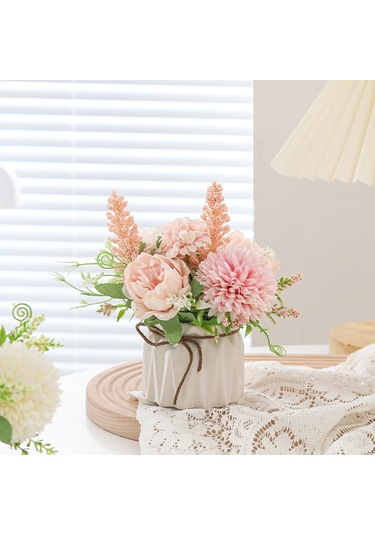 Hangfox Ev Dekorasyonu İçin Yeşil Oksit Sepet Bitkisi, Salon Masaüstü Takımı, Saçma Dokulu Potted Simülasyon Bitkisi