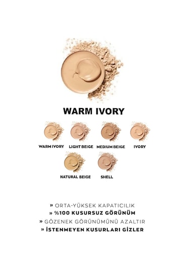 Avon Flawless Pata Krem Fondöten Warm Ivory 9 G