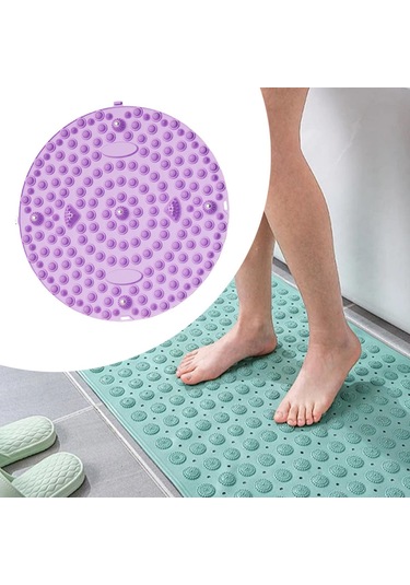 Suntek Ayak Masaj Mat Taşınabilir Anti Slip Refleksoloji Mor Mor