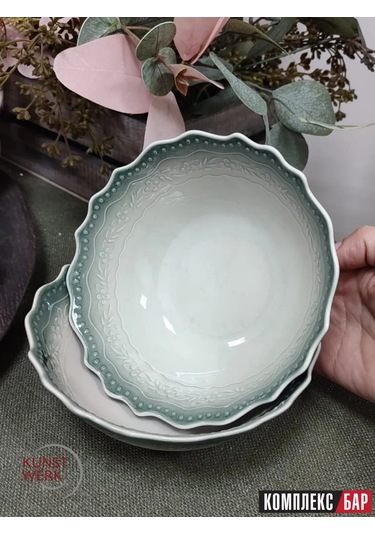 Kunstwerk Efooriya Porselen Kase 15 Cm 376517347 Yeşil