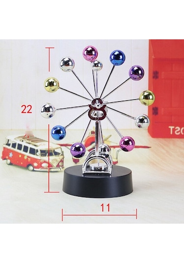 Manyetik Perpetual Hareket Elektrikli Renkli Toplar