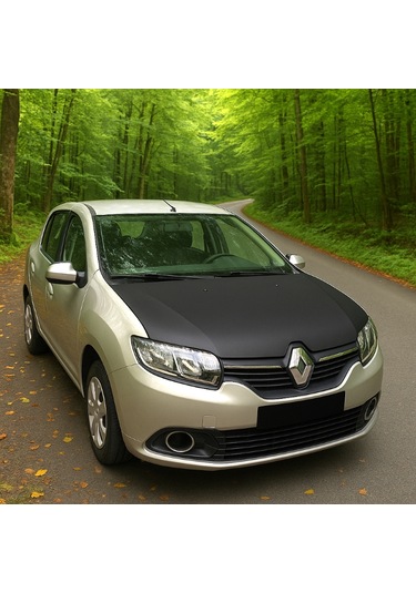 Renault Symbol 2012 2017 Tam Kaput Maskesi Dayanıklı Deri Görünümlü Kaplama Araca Özel Kesim 1 Adet