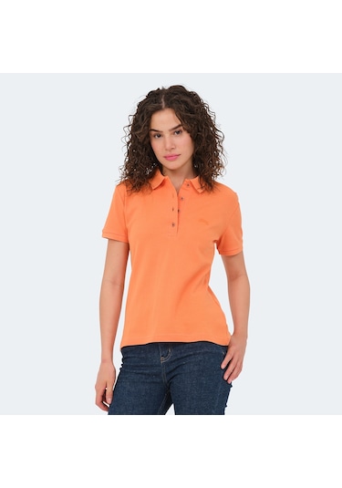 Slazenger VERA I Kadın Polo Yaka Turuncu Tişört