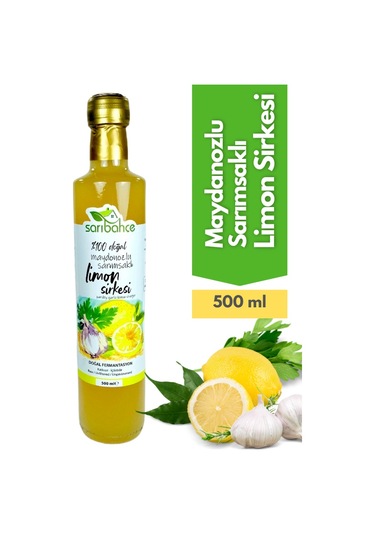 Sarımsaklı Maydonozlu Limon Sirkesi 500 Ml - Organik Doğal Fermantasyon