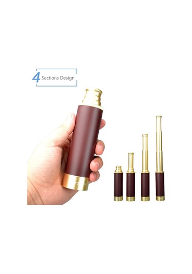 Samdoo 25x30 Metal Gümüşlük Prismlu Tek Gözlü Teleskop, Anti-yansıma Mavi Kaplama, Parlak Görüş, Taşınması Kolay, 126m/1000m Görüş Alanı