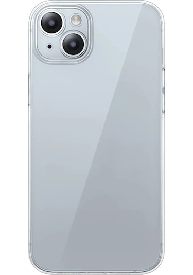 Baseus iPhone Uyumlu 15 Plus Schott Serisi Şeffaf Silikon Kılıf + Tempered Ekran Koruyucu Set- 5775