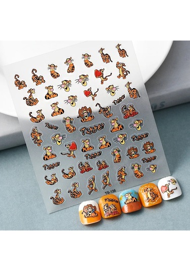 1 Adet Siyah Beyaz Yay Kelebek 5d Tırnak Çıkartmalar Nail Art Dekorasyon Kabartma Disney Karikatür Çiçek Nail Art Çıkartmalar Tırnak Malzemeleri Nane Renk