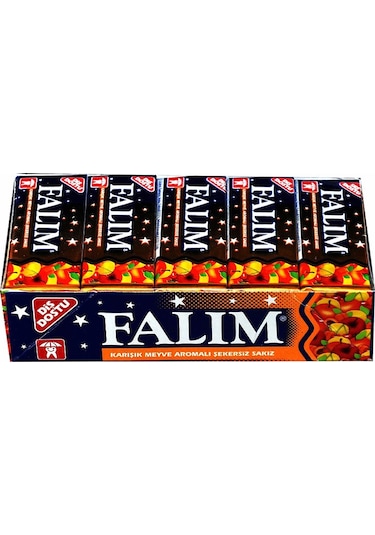 Falım Karışık Meyve Aromalı Şekersiz Sakız 20 x 7 G
