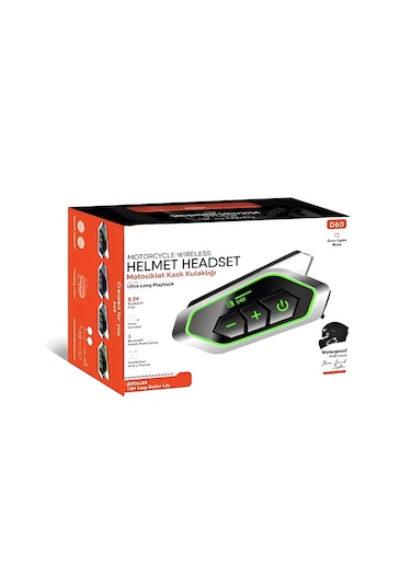 Ip67 Su Geçirmez İnterkom Bt5.3 Rgb Işıklı Motosiklet Kask Kulaklığı