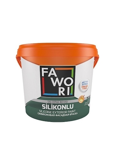 Fawori Silikonlu Dış Cephe Boyası Beyaz 2,5lt. 2.5 L