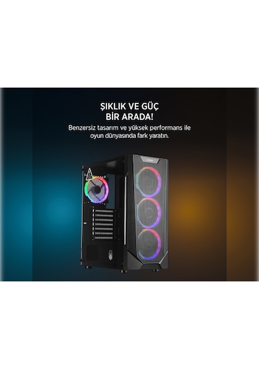 James Donkey Helix H800 R5-5600 16 GB 1 TB SSD 8 GB RTX5060 Free Dos Masaüstü Oyuncu Bilgisayarı