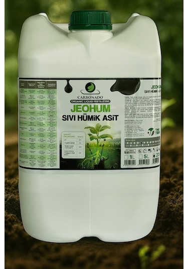 Jeohum %100 Doğal Leonardit Kaynaklı Sıvı Hümik Asit 20 Litre