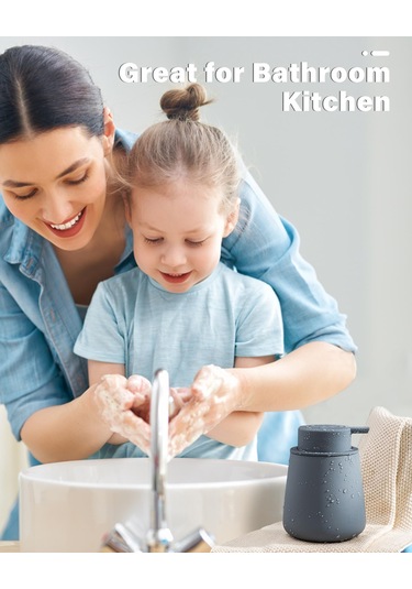 Ük El Sabunu Dispenseri - 12oz Banyo Losyonu El Pompası Şeffaf