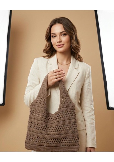 Luxetıque Kadın Plaj Çanta Model:xc17 Mavi