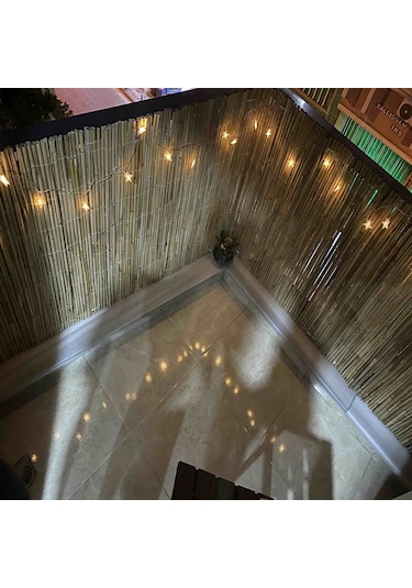 70 Cm X 7 Metre Doğal Kamış Hasır Bahçe Çiti Bambu Çit Balkon Çiti