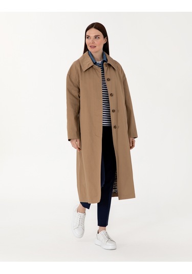 Pierre Cardin Kadın Camel Trençkot 50300872-vr015 CAMEL