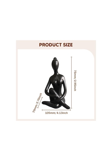 Suntek Dolap İç Mekan Masa Orta Parçası İçin Küçük Yoga 7,5 Cm X 7 Cm X 10,5 Cm