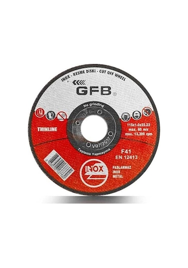 Gfb İnox Kesici Taş Disk 180x1.6x22.23 MM 5 Adet