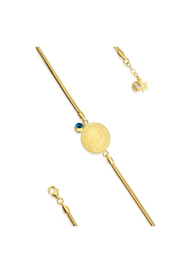 Fiyonk Kuyumculuk Yeni Çeyrekli 14 Ayar Altın İtalyan Bileklik 001