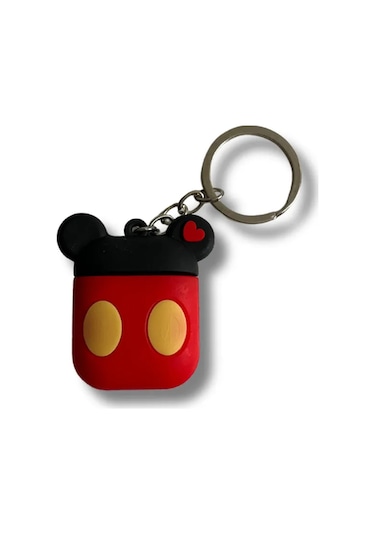 Micky Mouse Yüzü Figürlü Silikon Anahtarlık&çanta Aksesuarı