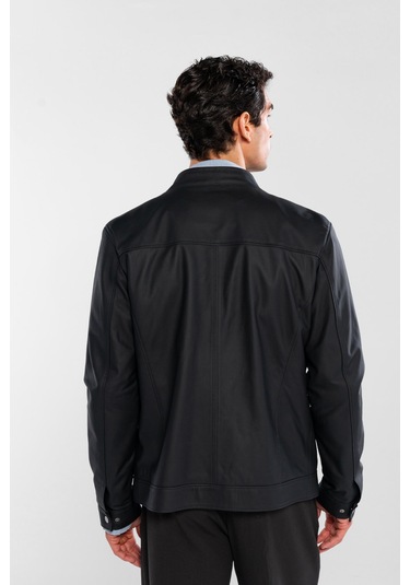 Tamer Tanca Erkek Hakiki Deri Siyah Deri Mont 571 Smr 768 Erk Dr Mont Sk25/26 Sıyah Tafta Siyah Siyah