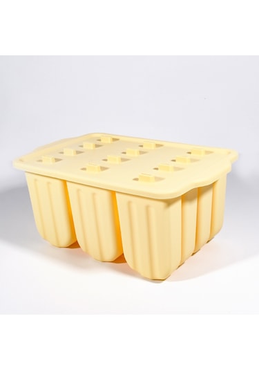 Kolay Çıkarılan Pratik Mutfak 12'li Silikon Dondurma Kalıbı