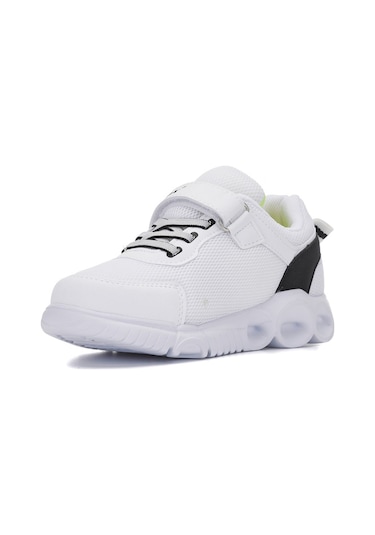 Promax 1836 Çocuk Beyaz Işıklı Spor Ayakkabı