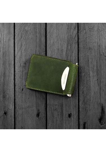 Modica Larga - Hakiki Deri Natürel Para Klipsi Cüzdan 001