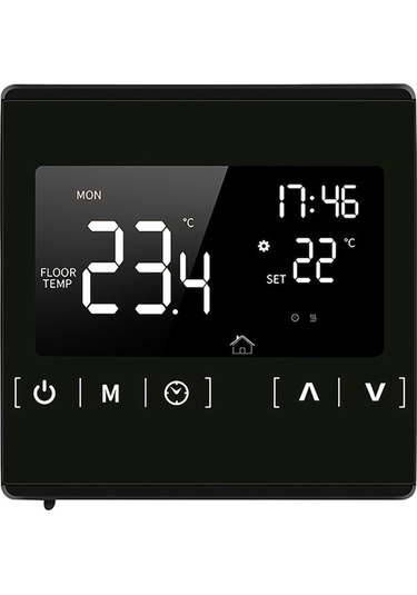 Ankatek Yerden Termostat Termoregülatörü Springsun Programlanabilir Lcd Isıtma Elektrikli Dokunmatik Akıllı Ac85-250v - Um