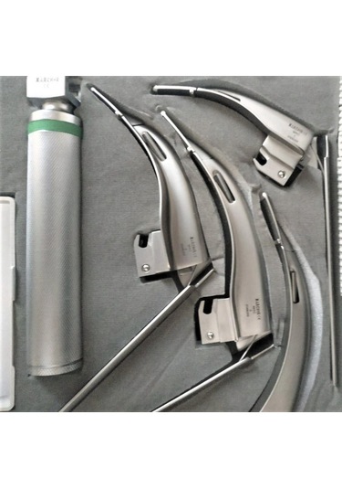 Archer Fiber Optik Laringaskop Seti Flexi Zor Entübasyon 4 Blade