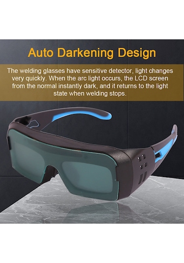 Skycity Güneş Enerjili Otomatik Koyuşan Kaynak Gözlüğü - Uv Ve Parlak Işık Koruma, Argon Kaynağı İçin, Taşınabilir Ve Kolay Kullanim